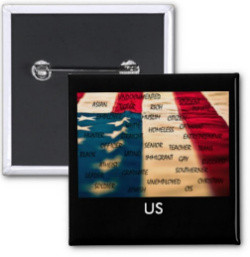 ClassofHC US American Flag Button