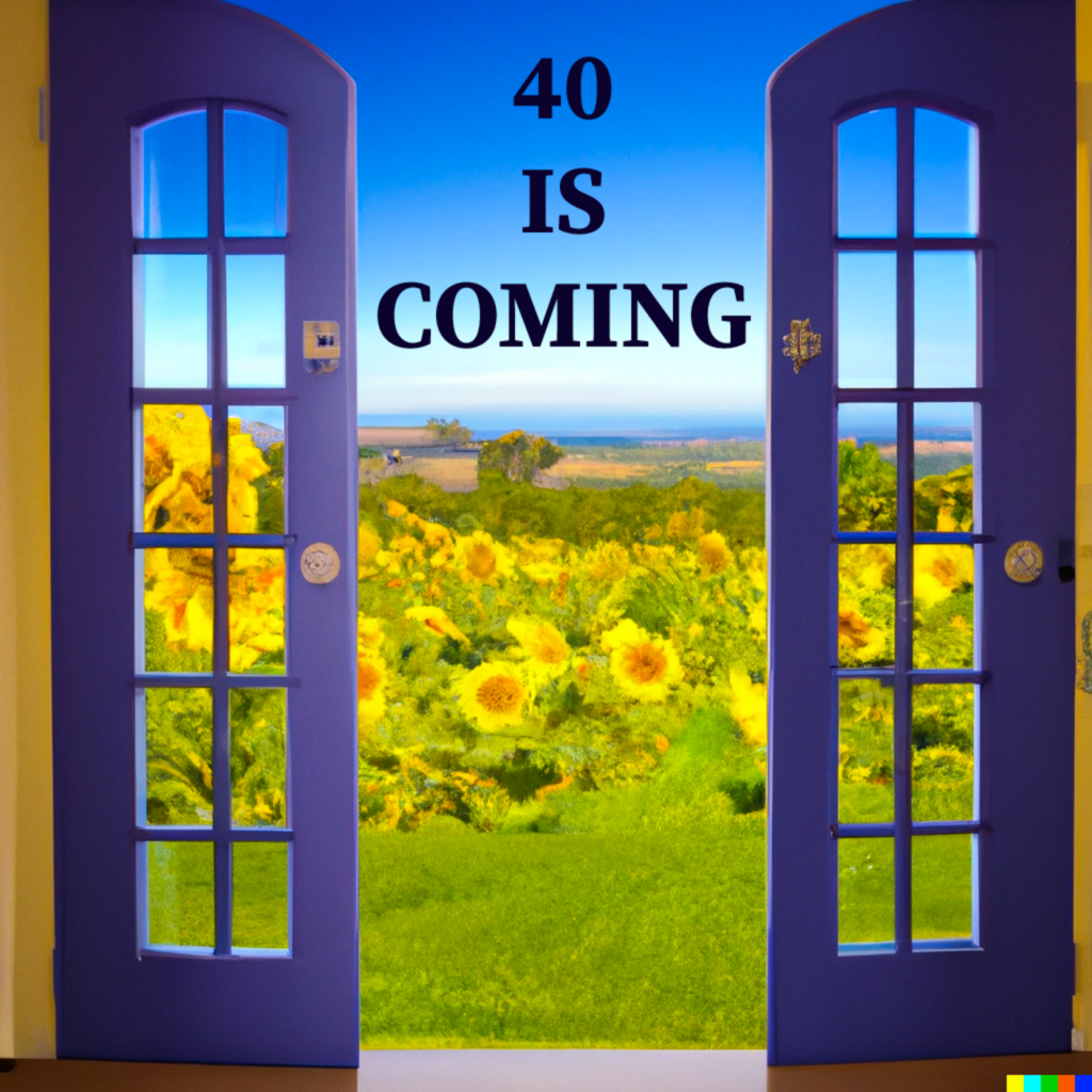 40 Is Coming Logo